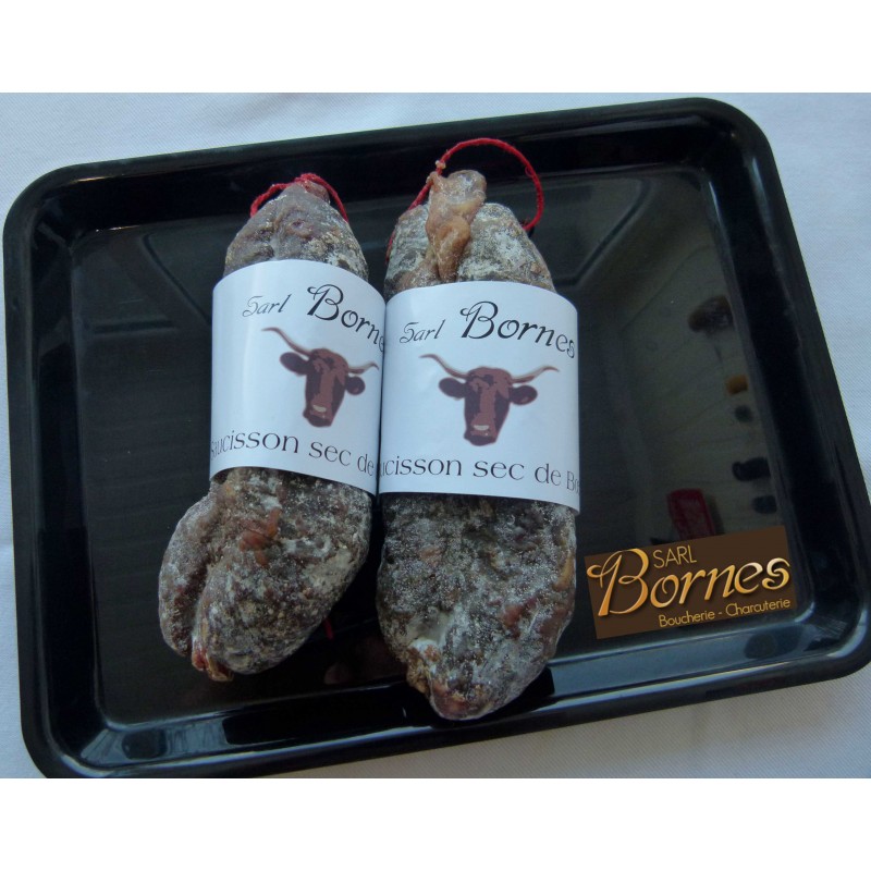 SAUCISSON SEC VIANDE BOVINE RACE SALERS